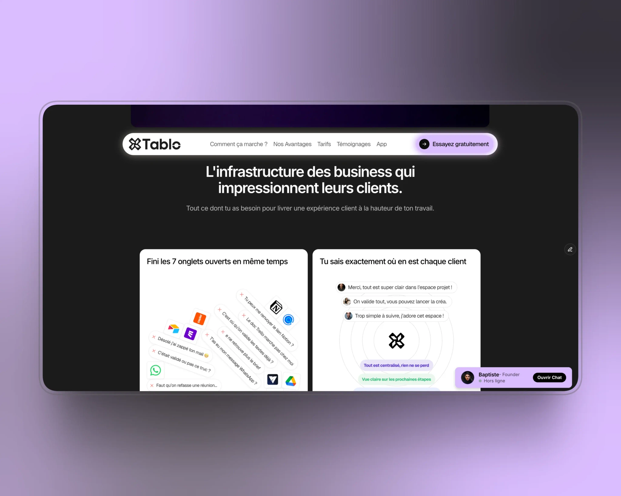 Tablo — Infra business