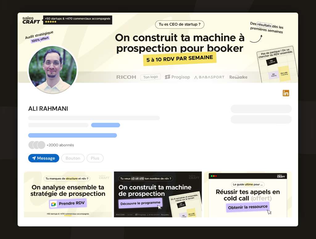 Optimisation profil — Ali Rahmani