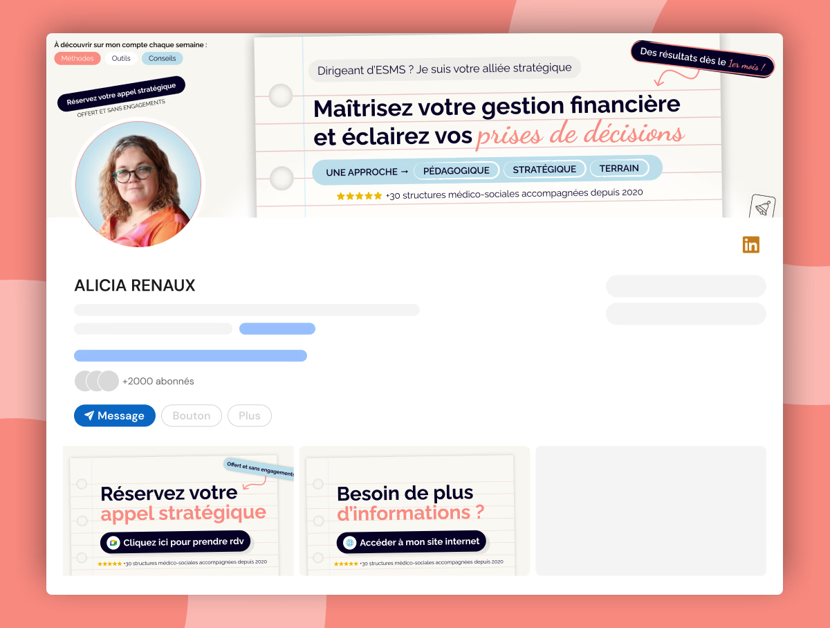 Optimisation profil — Alicia Renaux